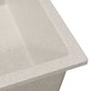 vidaXL Fregadero de cocina Beige 38 x 44 x 20 cm granito