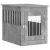 vidaXL Jaula para perros madera ingenier&iacute;a gris hormig&oacute;n 55x75x65 cm