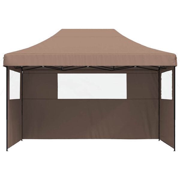 vidaXL Carpa de Fiesta Marr&oacute;n 279 x 410 x 315 cm Tela Oxford