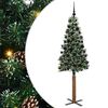 vidaXL Árbol de Navidad Delgado con 300 LED con soporte Verde y 180 cm