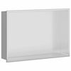 vidaXL Nichos de Ducha Plateado 45 x 30 x 9,5 cm Acero inoxidable