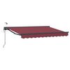 vidaXL Toldo Retr&aacute;ctil El&eacute;ctrico Borgo&ntilde;a y Antracita 2,5 x 2 m