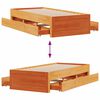 vidaXL Cama sin colch&oacute;n con cajones madera de pino marr&oacute;n 90x190 cm