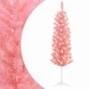 vidaXL &Aacute;rbol Navide&ntilde;o Artificial Delgado 150 cm 150 LED Blanco C&aacute;lido
