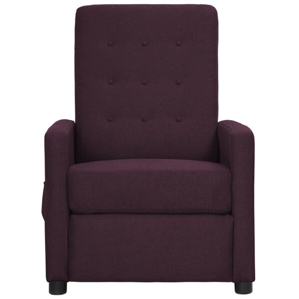 vidaXL Sillón de masaje de tela morado