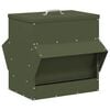 vidaXL Comedero para pollos Verde Oliva 40,5 x 45 x 41 cm
