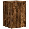 vidaXL Soportes de plantas 2 uds madera roble ahumado 20x20x30 cm