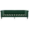 vidaXL Sof&aacute; cama sin colch&oacute;n terciopelo verde oscuro 100x200 cm