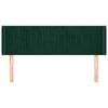 vidaXL Cabecero de terciopelo verde oscuro 147x16x78/88 cm
