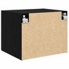 vidaXL Mueble de pared Roble negro 50 x 42.5 x 40 cm