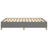 vidaXL Cama sin colch&oacute;n tela gris oscuro 140x190 cm