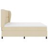 vidaXL Cama tipo Box Spring con colch&oacute;n Crema 200 x 200 cm tela