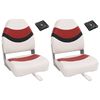 vidaXL Set de asientos plegables para barco 4 uds con respaldo alto