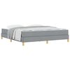 vidaXL Cama tipo Box Spring con colch&oacute;n Gris Claro 180 x 200 cm tela