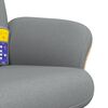 vidaXL Sill&oacute;n reclinable de masaje con reposapi&eacute;s tela gris claro