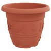 vidaXL Maceta Redonda para Flores 6 pcs Rojo Ladrillo &Oslash; 26 x 21.5 cm