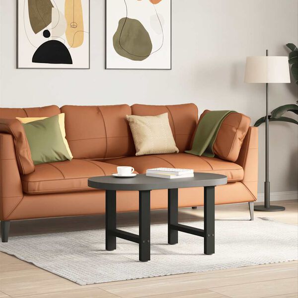 vidaXL Patas para mesa de centro negras (2 unidades, 60 x 42-43 cm, acero)