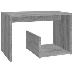 vidaXL Mesa auxiliar madera contrachapada gris Sonoma 59x36x38 cm