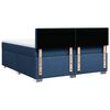 vidaXL Cama box spring con colch&oacute;n tela azul 180x200 cm