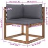 vidaXL Muebles de jard&iacute;n de palets 6 pzs con cojines madera impregnada