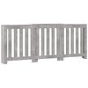 vidaXL Cubierta de radiador madera gris hormig&oacute;n 205x21,5x83,5 cm