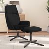 vidaXL Sill&oacute;n de relax con taburete terciopelo negro