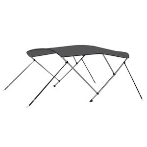 vidaXL Toldo Bimini de 3 arcos gris antracita 183x140x137 cm