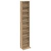 vidaXL Cabinet para CDs Roble artisan 33 x 23,5 x 175 cm