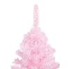 vidaXL &Aacute;rbol de Navidad preiluminado con luces y bolas rosa 210 cm