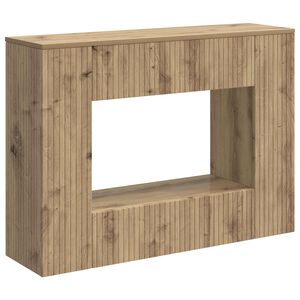 vidaXL Mesa Consola Rayado Roble Artesanal 101 x 29 x 74 cm