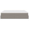 vidaXL Estructura de cama otomana colch&oacute;n tela gris pardo 180x200 cm