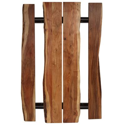 vidaXL Mesa de bar con bancos madera maciza de acacia 180x50x107 cm