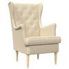 vidaXL Sill&oacute;n Crema Tela