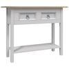 vidaXL Mesa consola Corona Range de pino mexicano gris 90x34,5x73 cm