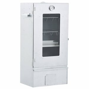 vidaXL Horno ahumador barbacoa 1 kg de virutas de madera 44,5x29x83 cm