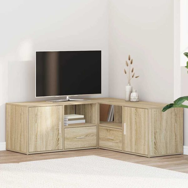 vidaXL Mueble de esquina madera ingenier&iacute;a roble Sonoma 200x40x45 cm