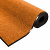 vidaXL Felpudo Otro Naranja y Negro 120 x 250 cm Poliamida y PVC