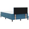 vidaXL Cama tipo Box Spring Azul Oscuro 120 x 200 cm Terciopelo