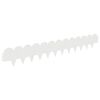 vidaXL Borde de C&eacute;sped 50 uds. 103 x 15 cm Acero Blanco
