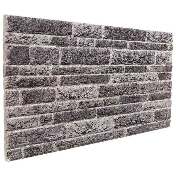 vidaXL Paneles de pared 3D 10 unidades EPS gris antracita 100x50 cm