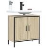 vidaXL Armario lavabo ba&ntilde;o madera ingenier&iacute;a roble Sonoma 60x30x60 cm