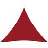 vidaXL Toldo de vela triangular tela Oxford rojo 6x6x6 m