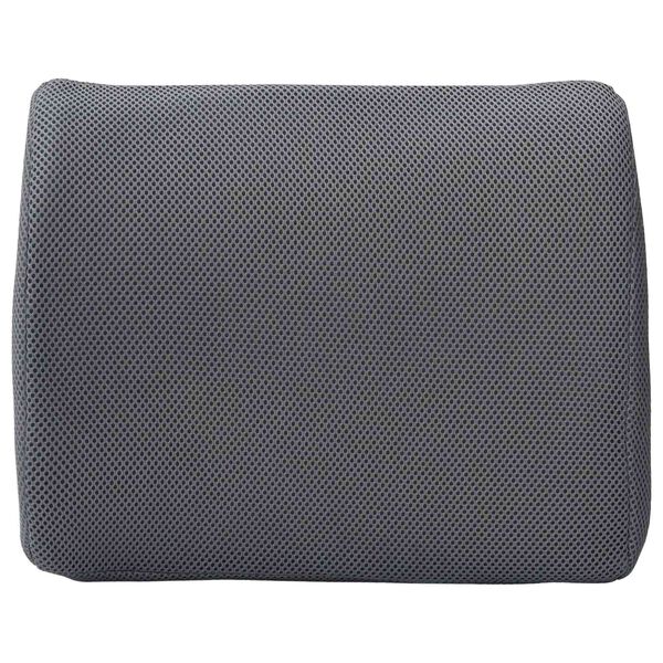 vidaXL Almohada lumbar Gris Espuma Viscoel&aacute;stica 36 x 30 x 12 cm