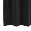 vidaXL Cortinas opacas 2 pcs Negro 140 x 175 cm Terciopelo