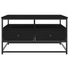 vidaXL Mesa de centro madera de ingeniería negro 80x80x45 cm