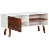 vidaXL Mueble para TV de madera maciza de acacia y MDF 110x35x50 cm