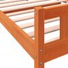 vidaXL Estructura de cama sin colch&oacute;n madera maciza marr&oacute;n 75x190 cm