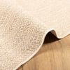 vidaXL Alfombra ZIZUR aspecto yute interior/exterior beige 140x200 cm