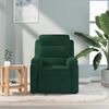 vidaXL Sill&oacute;n de masaje reclinable de terciopelo verde oscuro