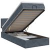 vidaXL Cama otomana con colch&oacute;n Gris oscuro 80 x 200 cm Terciopelo